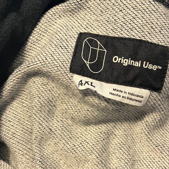 Original Use Big Men Faded Hoodie Sweatshirt/Pullover 4XL - Picture 4 of 6